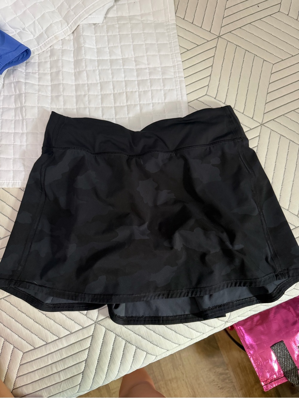 lululemon athletica Black Camouflage Mini Skirt